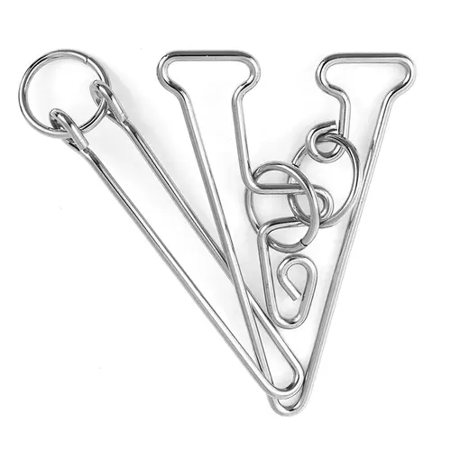 Metal Puzzle Mind Brain Teaser Magic Wire Rings Puzzles Game Great Educational Toys For Kids and Adults IQ Challenge Fun Gifts - Image 6