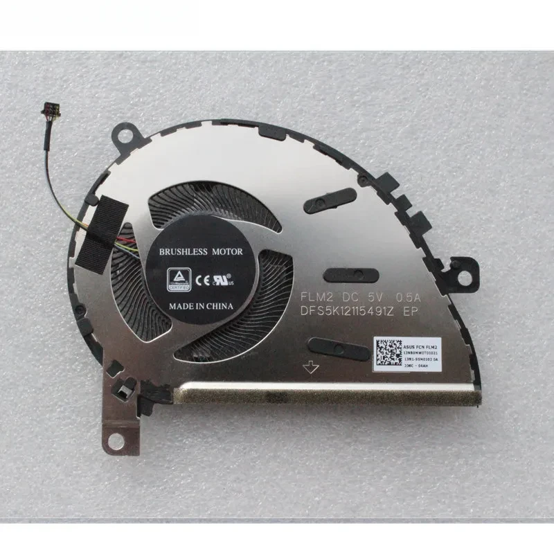 Laptop CPU Cooling Fan For Asus Zenbook 14 UX434F UX434FCL Flip UX463F FLM2 DFS5K12115491Z 13NB0MW0T01021