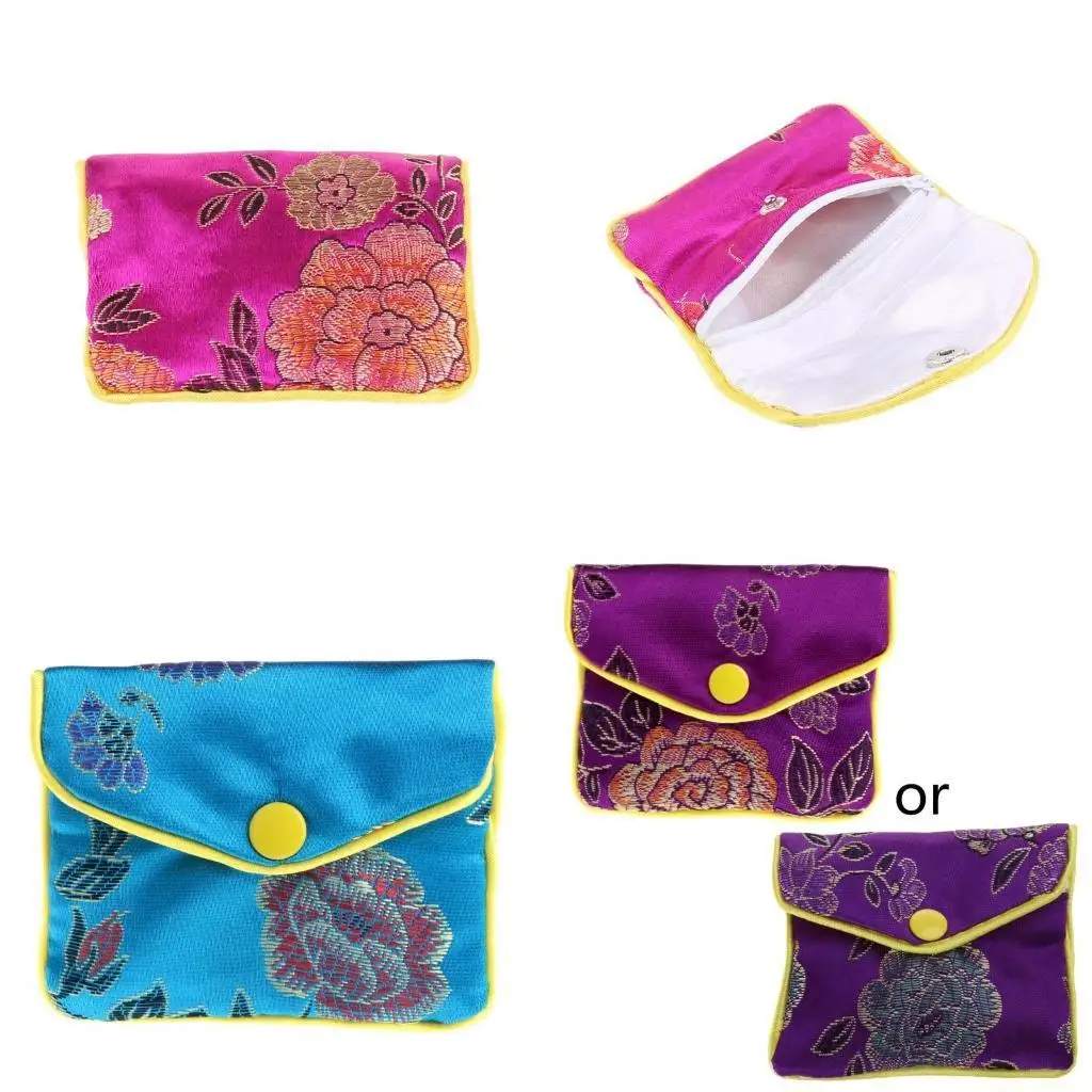 

31BF шелковая парча, вышитая рулонная упаковка, сумка для ювелирных изделий, органайзер, подарочная сумка, корзина, рулонная для