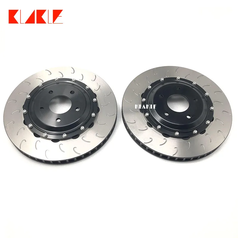 KLAKLE Racing Car Used Brake System 355*32MM Brake Disc Center Bell 6 Pots Brake Caliper For Audi S4 B7