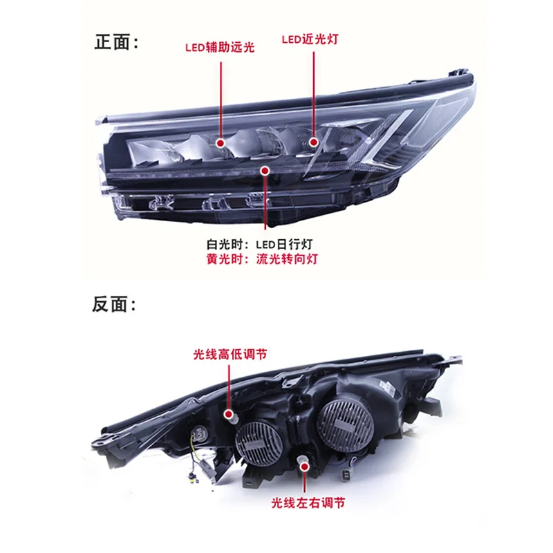 Car Styling For Toyota Highlander Headlights 2018 2019 2020 2021 Front DRL High Low Beam LED Dynamic Turn Signal Lights Assembly