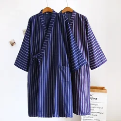 Style Women Lovers Cotton Gauze Comfort Spring Men Household Robe Full Homewear Nightgown Sleeve Japanese Fall Couples