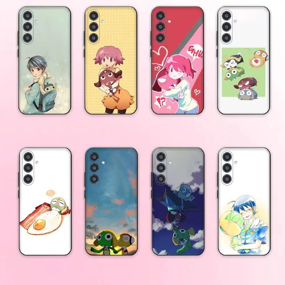 

Cartoon Keroro G-Gunsou Frog phone Case For Samsung Galaxy A73,A72,A71,A70,A53,A52,A51,Others Soft Black Shell