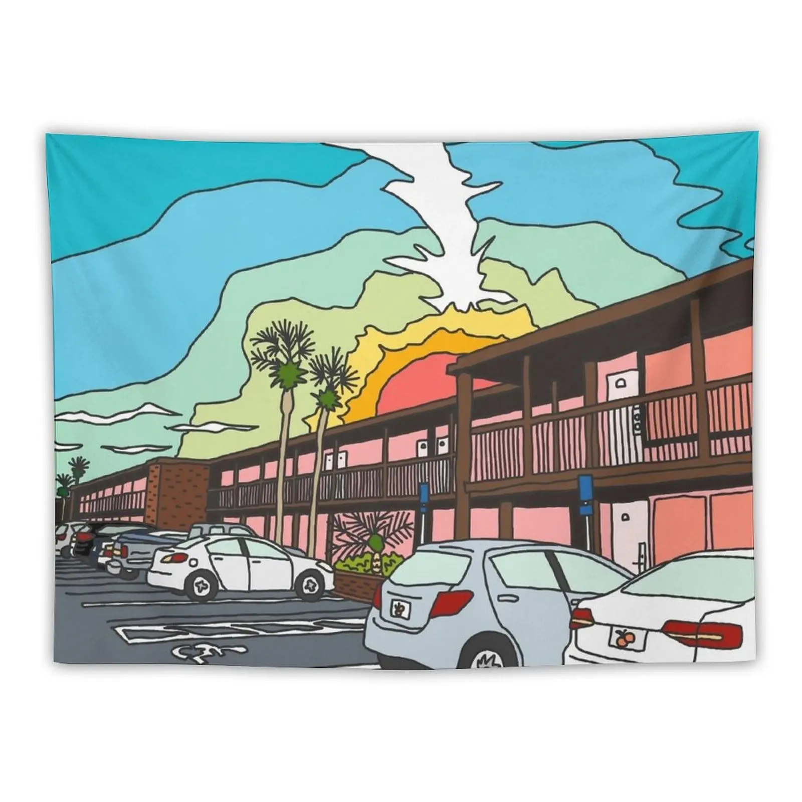 New Florida Sunrise Tapestry Decoration Room Decoration Wall
