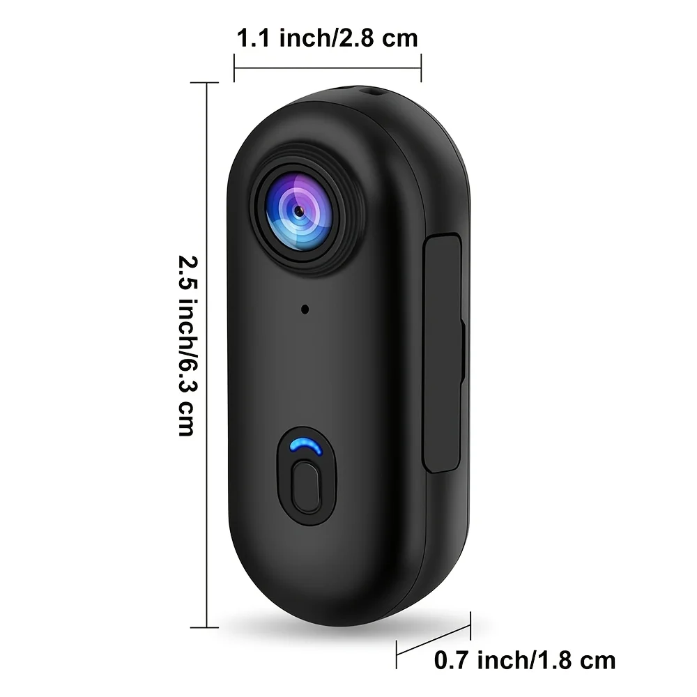 AliExpress NONE ﻿ 4K FHD Outdoor Sports Camera In Helmet Motorcycle Bike Thumb Size Snap Cam with Waterproof CaseFilming Bicycle Video Recording