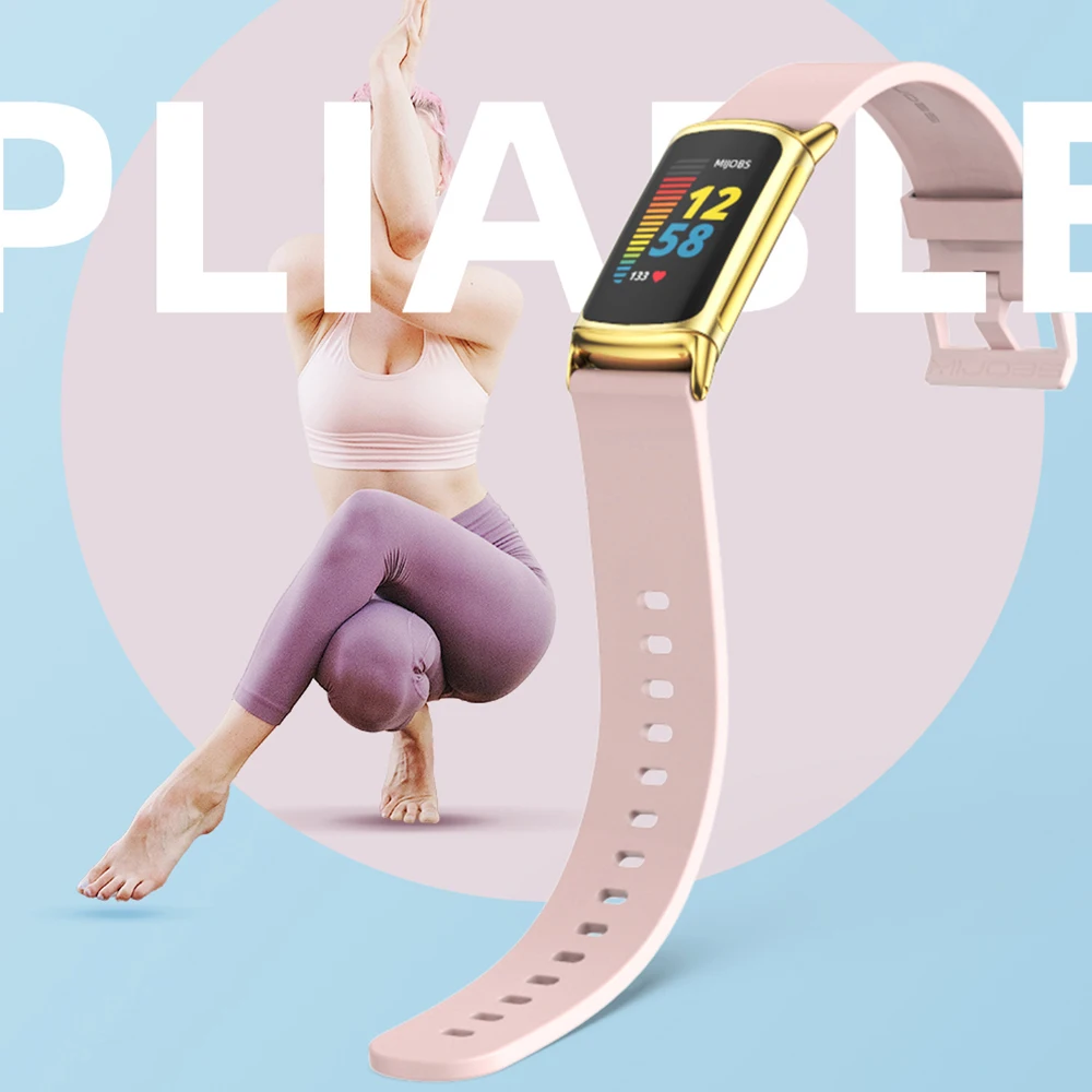 حزام معدني لسوار Fitbit Charge 5 الذكي المتوافق مع سوار Charge5 البديل لسوار معصم Milanese للرجال والنساء