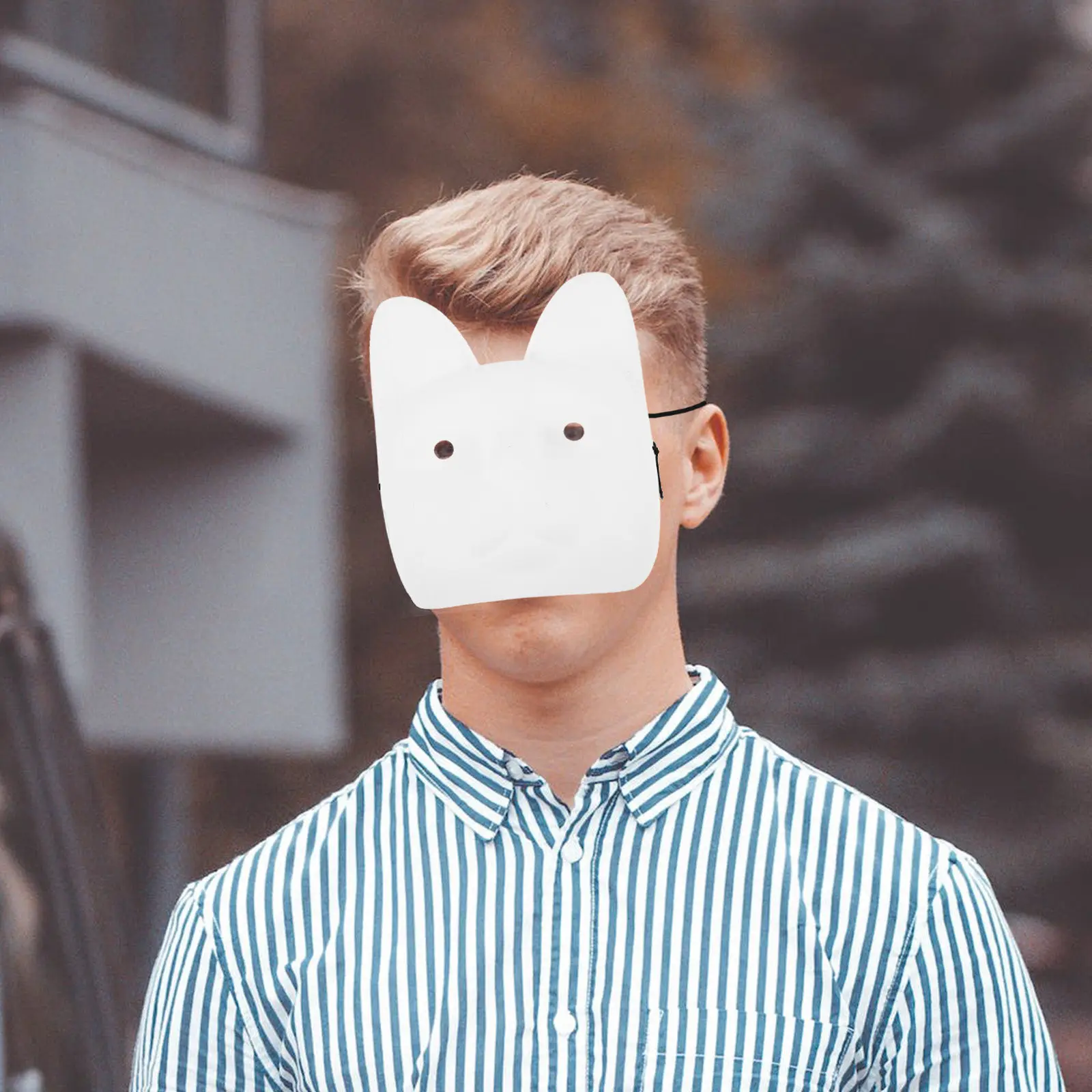 The Mask Blank Cat to Decorate Cosplay Masks Tool Diy Masquerade White For Party