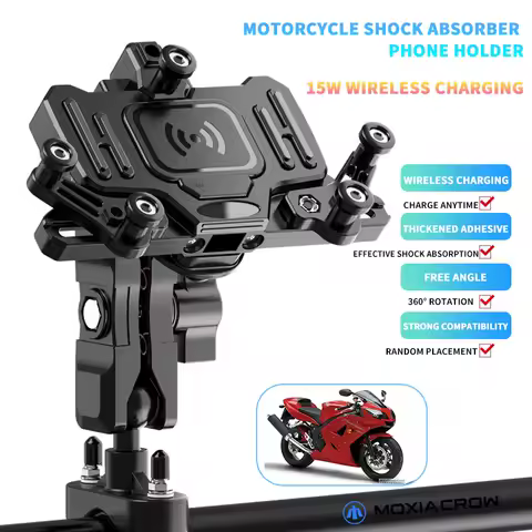 Motorcycle Mobile Phone Holder Wireless Charging For Honda CBR 650R 650F VFR 400 750 800 VTR1000F Handlebar Bracket
