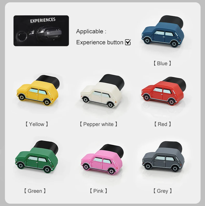 Silikon-Schutzabdeckung für die Mittelkonsole des Mini Cooper J01 F05 F65 F66 U25 F67, Zierstück für den Start-Stopp-Knopf – Detail 12