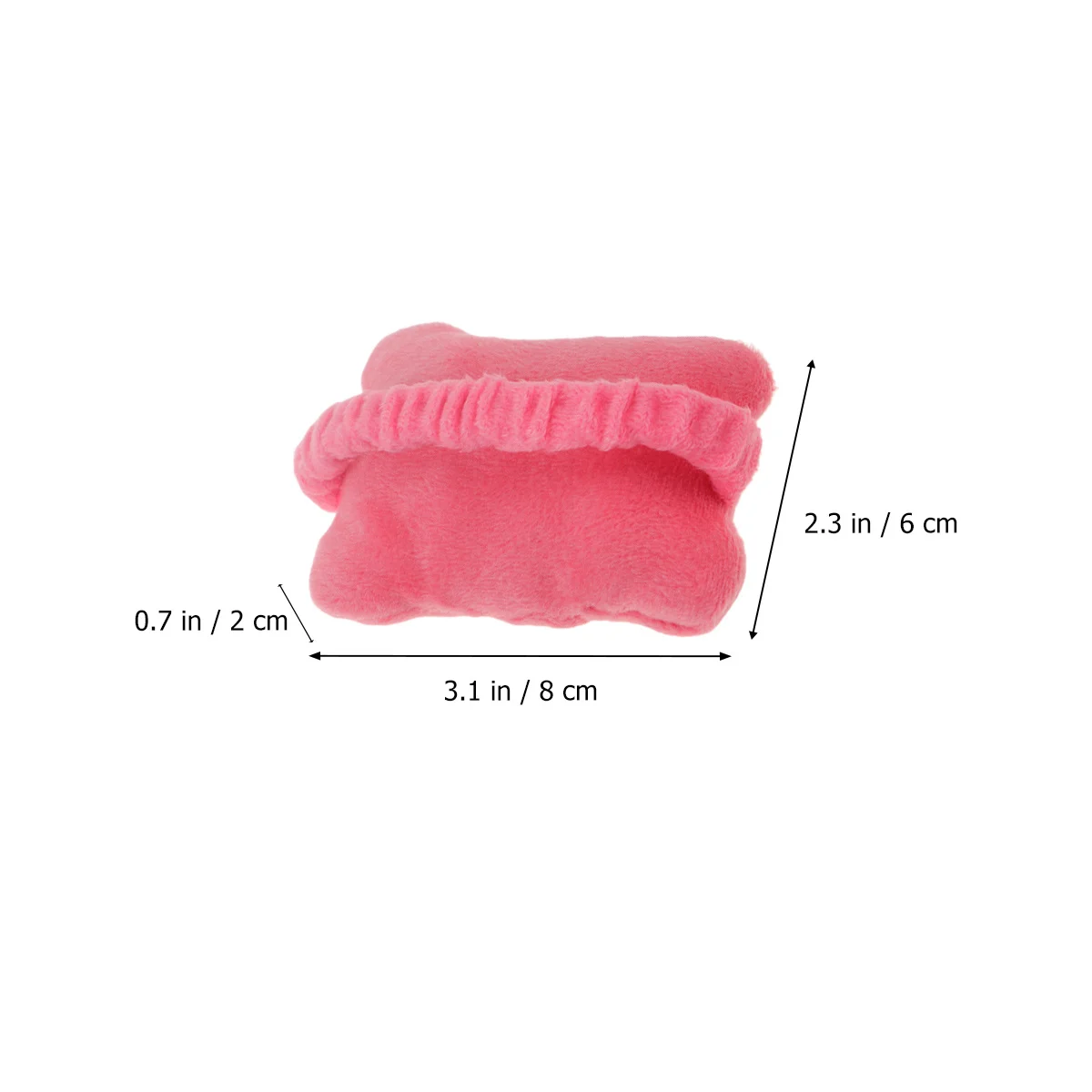 

2Pcs Mouse Wrist Support Soft Crystal Wool Wearable Wrist Pad Office Multi-Function Moveable Hand Pillow Hair Band