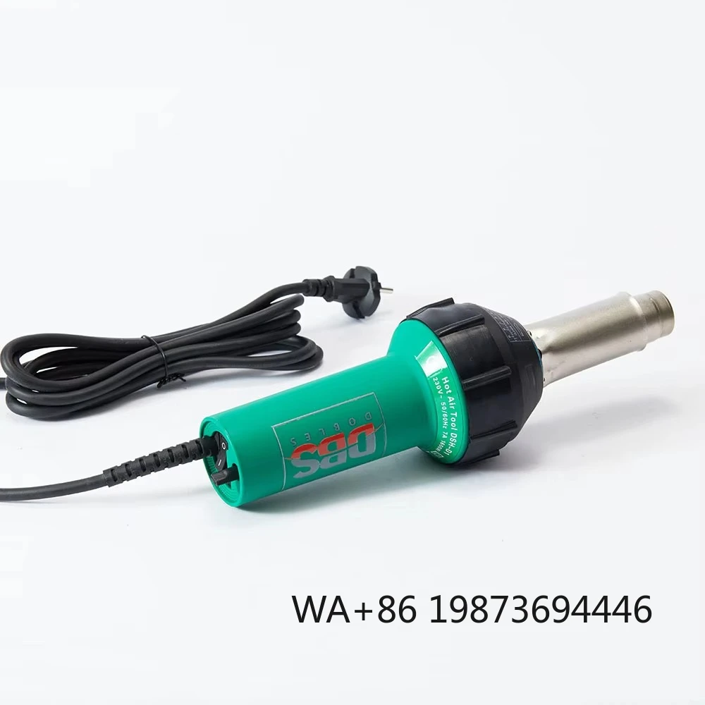 1600W Adjustable Temp Hot Air Plastic Welding Gun, Delay Shutdown Industrial Welding Tool
