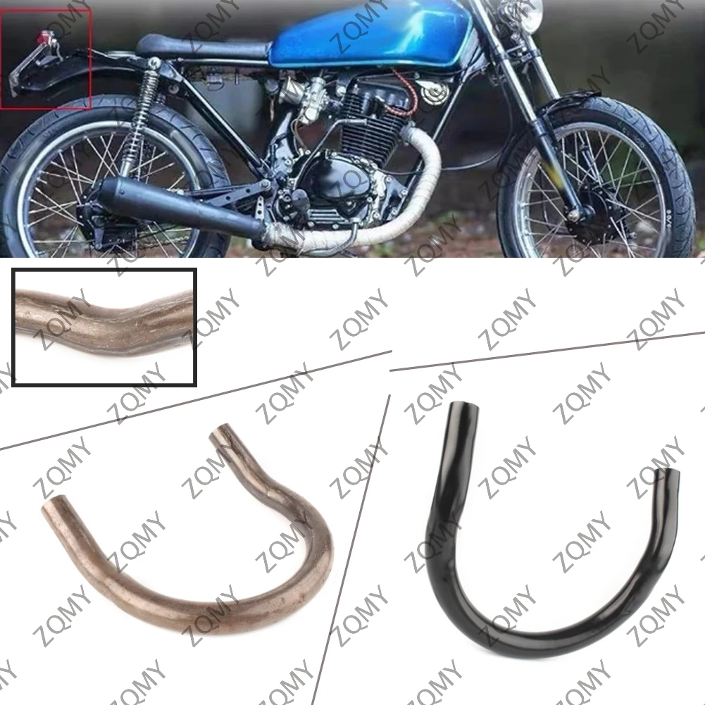 1pcs Motorcycle Cafe Racer Tracker End Brat Style Frame Hoop Loop 175mm 210mm Bobber Chopper For Honda Yamaha Suzuki