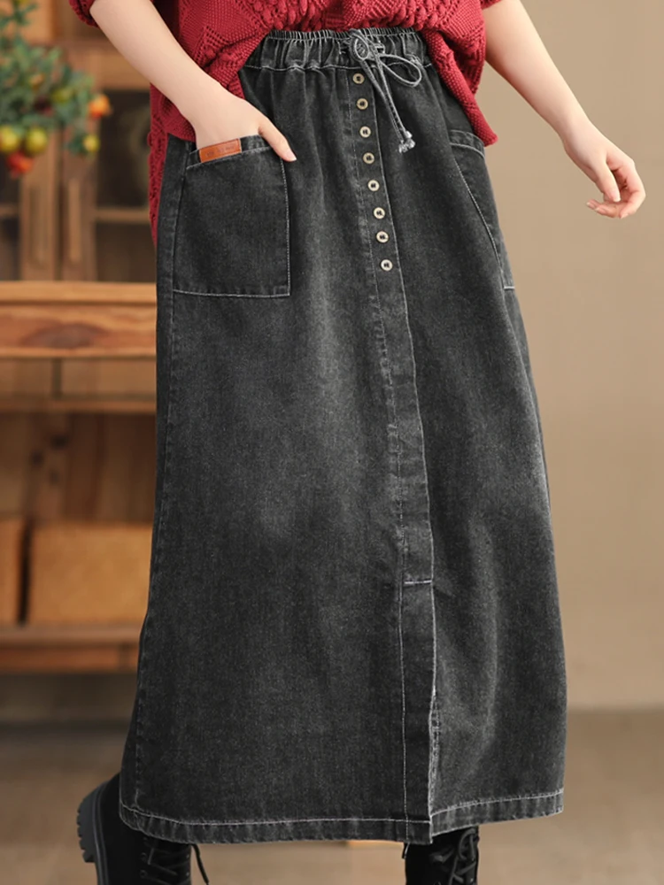 Max LuLu Fashion 2024 gonne di jeans coreane donna primavera Harajuku Classic Elegant Clothes Ladies Vintage Casual Luxury Streetwear