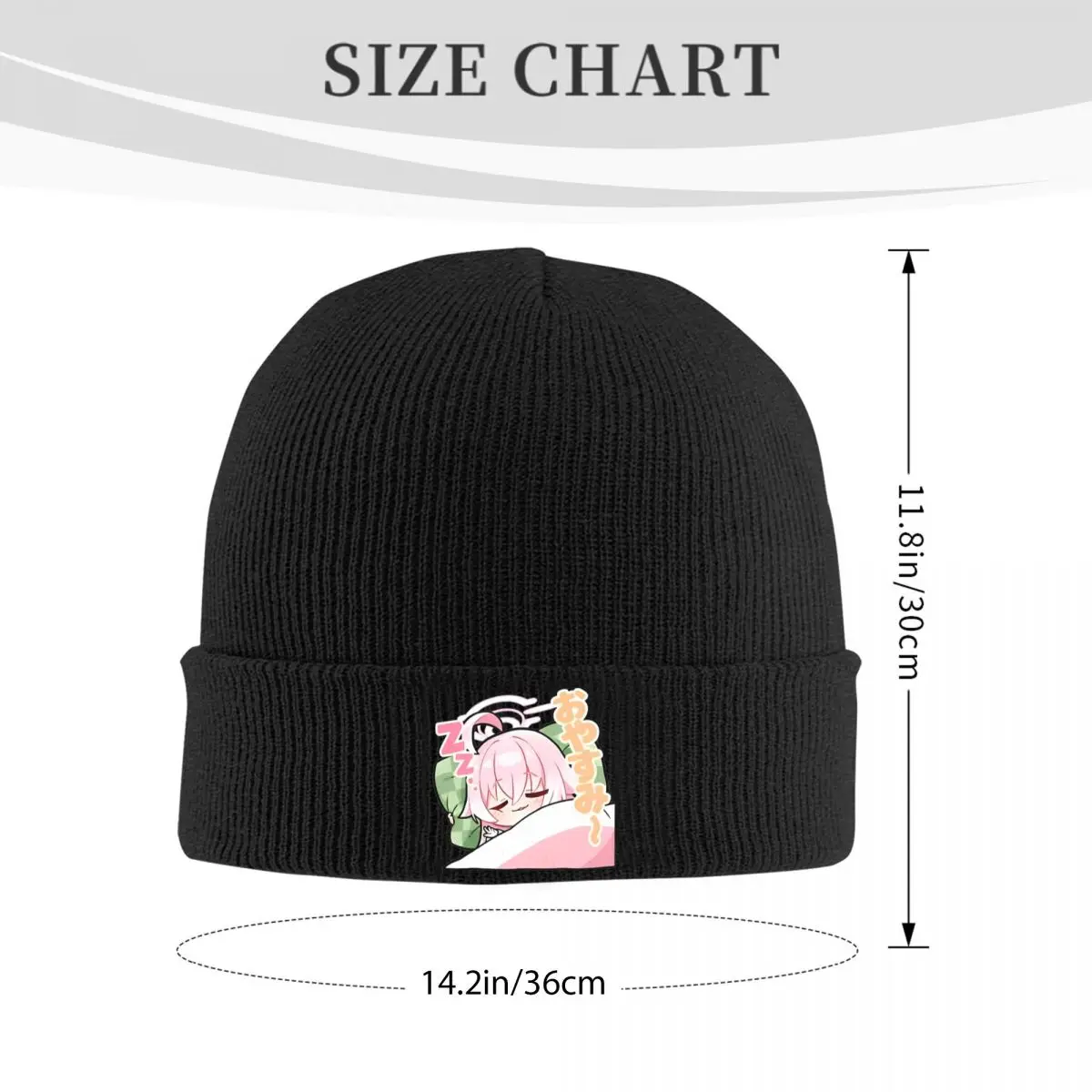 Chibi Hoshino Archives Knitted Hat Women's Men's Beanie Autumn Winter Hat Acrylic Anime Hip Hop Melon Cap