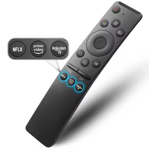 for Samsung Smart TVs Infrared Universal Remote Control LCD LED UHD QLED 4K 8K HDR with Netflix Prime Video Rakuten TV Button