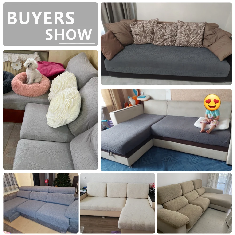 Wasserdichte Sofa Sitzkissen Abdeckung Elastische Jacquard Sofa Abdeckungen Für Wohnzimmer Abnehmbare L Form Sessel Sofa Sitz Schonbezug