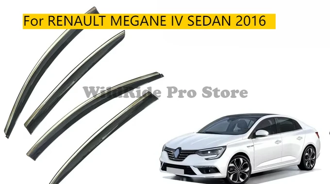 

Car Exterior Accessories for RENAULT MEGANE IV SEDAN 2016 Window Deflectors Door Vent Visor Weather Rain Guards