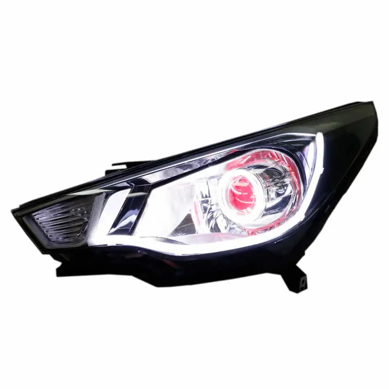 Customized Full LED Headlights For Hyundai Verna 2017-2021 Bi-xenon Projector Lens Front Lamps With DRL view 4