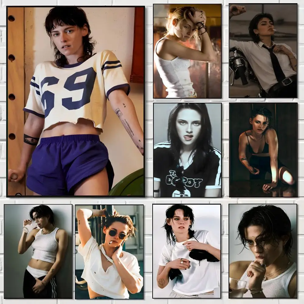 Actress Kristen Stewart Poster Pegatina artistica HD autoadhesiva impermeable para salon dormitorio
