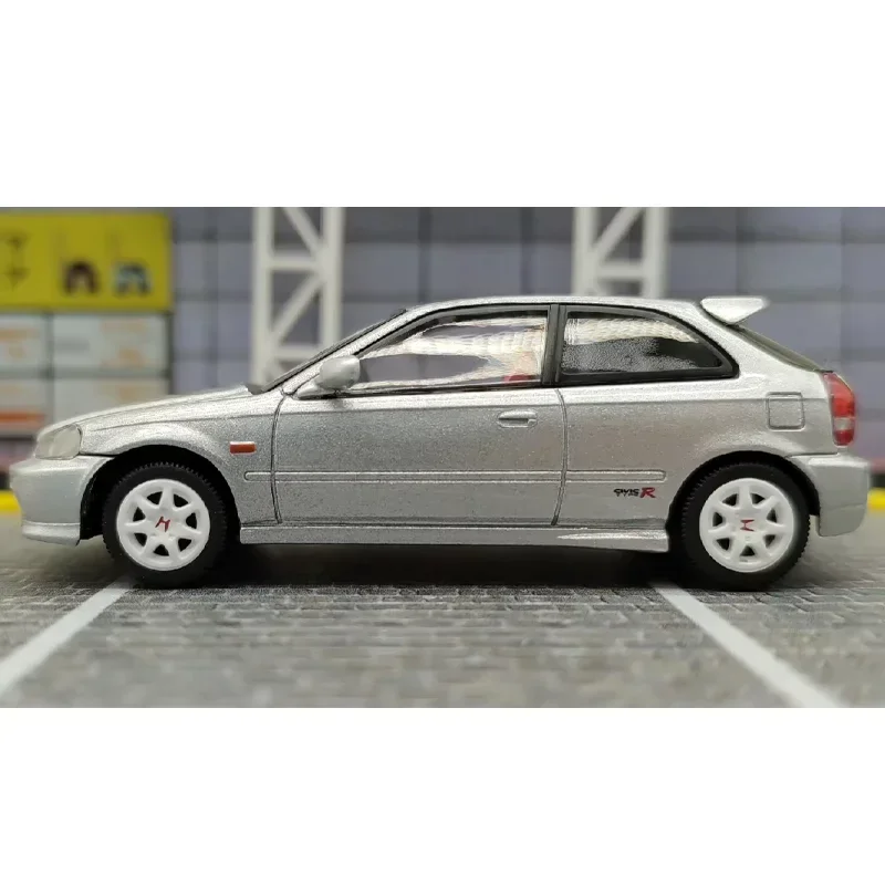 Takara Tomie Tomytec Tomica 1/64 TLV-N165d Honda Civic Type R Ek9 Zilveren Legering Speelgoed Motor Diecast Metalen Model Cadeau