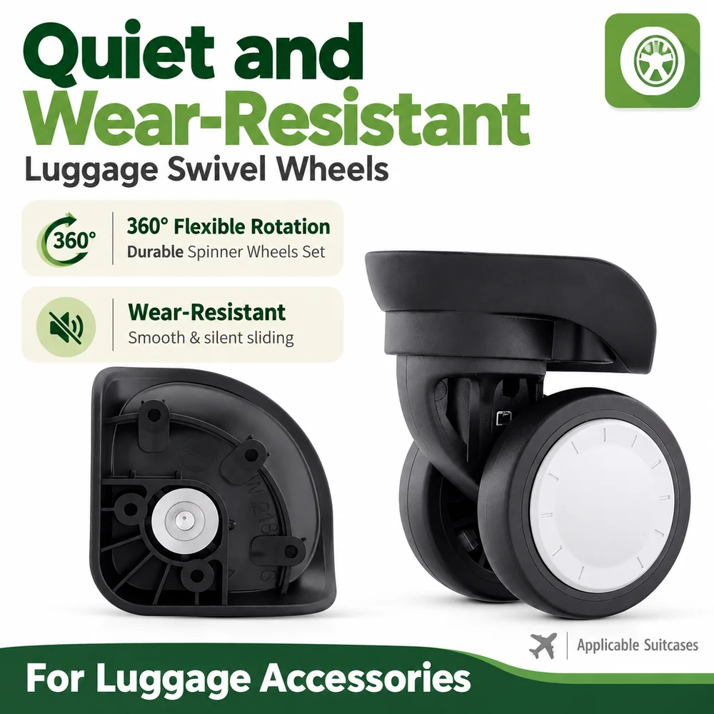 For Samsonite Xingyu Luggage Wheel Full Detachable Set 082 Parts Wear-Resistant Wheel Lock Suitcase Parts Wheel