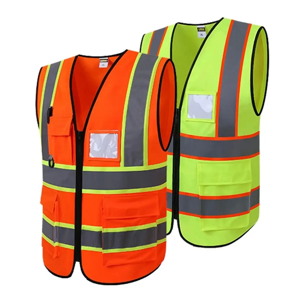 

High Visibility Reflective Safety Vest Breathable Wear Resistant Traffic Waistcoat Comfortable Fashion Cycling Safe Jacket Night