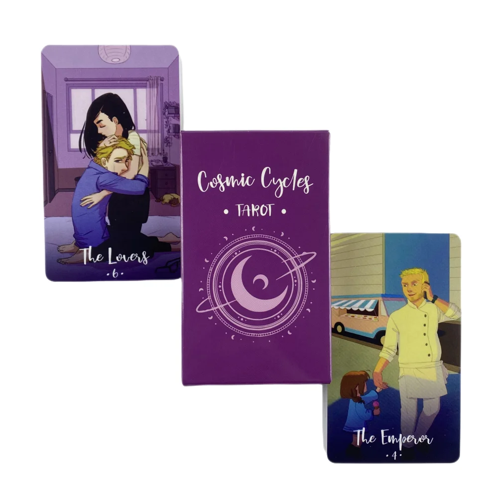 Cosmic Cycles Tarot Cards A 78 Deck Oracle English Visions Divination Edition Borad Playing Games