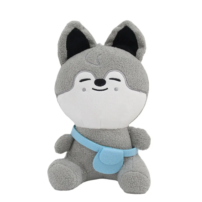 

19cm New SKZOO Stray Kids Plush Doll Toy Leeknow Hyunjin Cute Sitting Doll Backpack Keychain Fan Gift