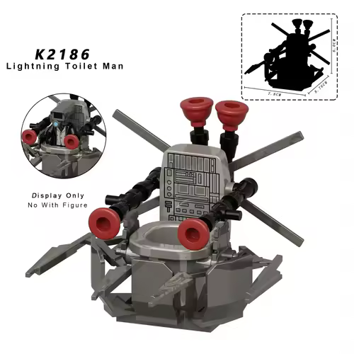 New KDL SWAT Skibidi Toilet Man Figures Anime Block Toys TvMan Titan Cameraman Speakerman Bricks Model Toy Birthday Gift - Image 77