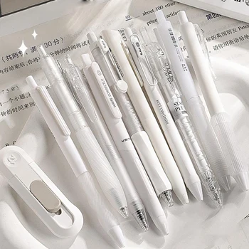 Ensemble de stylos gel à séchage rapide mignon, stylos melon à la mode, beaux documents solides, papeterie étudiante, fournitures scolaires et de bureau, simplicité, 5 pièces