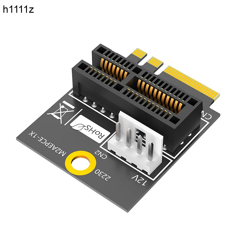 

2230 M.2 Key A+E to PCIE X1 Adapter Card PCI Express PCI-E 1X Slot to M2 NGFF Key A/A+E/E Converter Riser Card 4Pin Power Supply