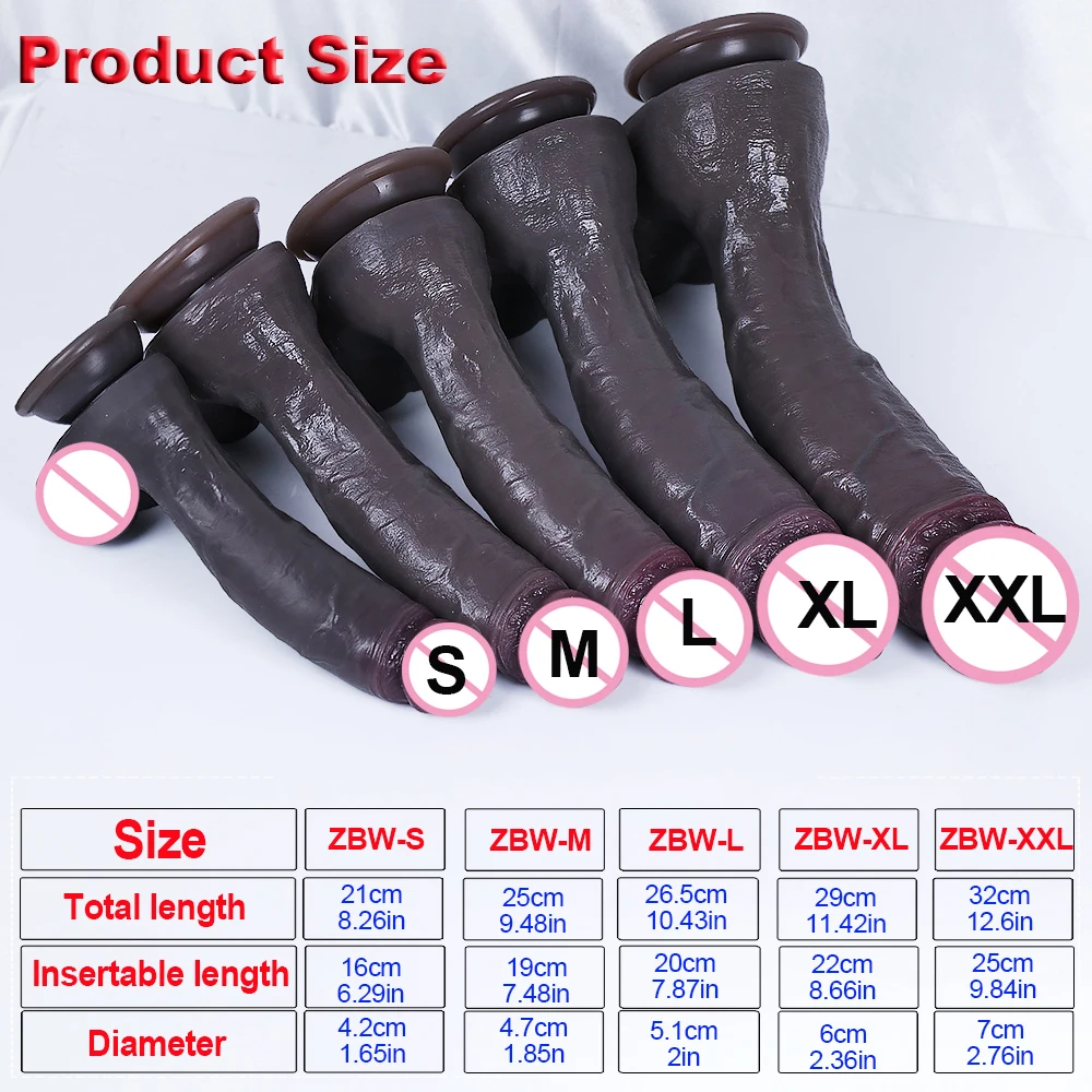 Super Huge Realistic Dildo Penis Soft Silicone Dick with Suction Cup Cock Anal Plug Sex Toy for Women Men Lesbian Aldult 18 Real