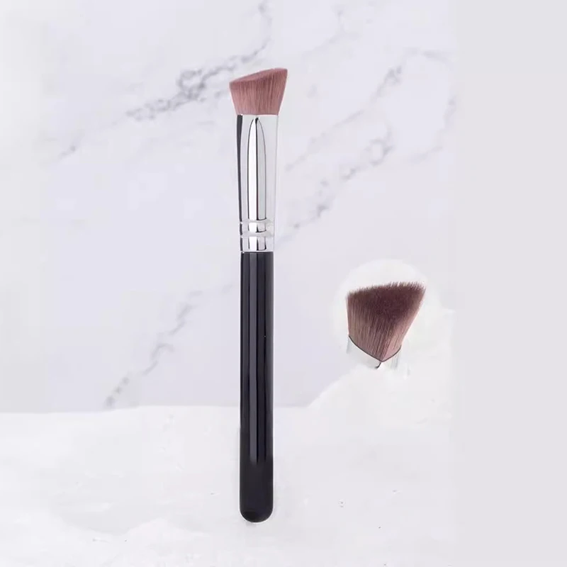 Angled Highlighter Brush Face Contour Foundation Concealer Brush Triangle Shape Synthetic Hair Foundation Highlighter Brushes