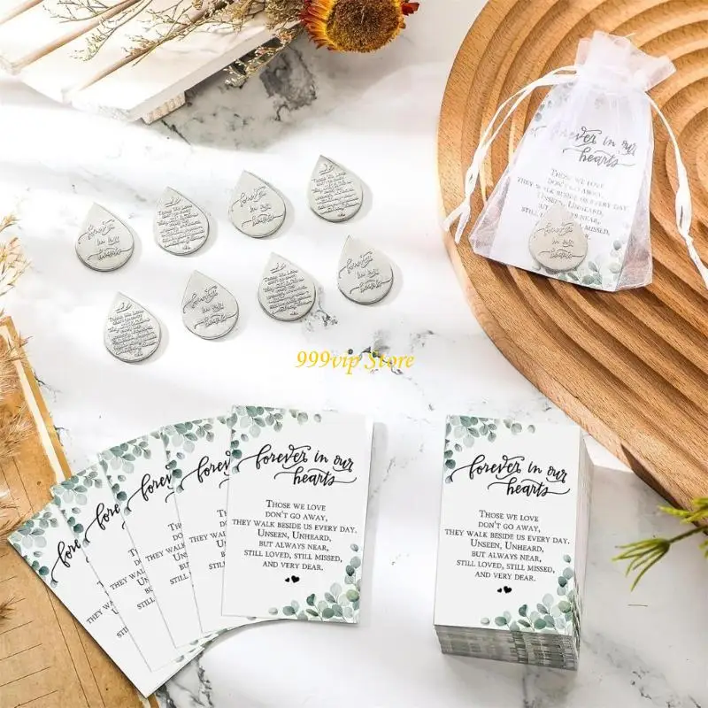 

C90C 50Pcs Plant Leaf Bereavement Cards Sympathy Prayer Cards Memorial Sympathy Cards Consolation Card For Funeral Ceremony