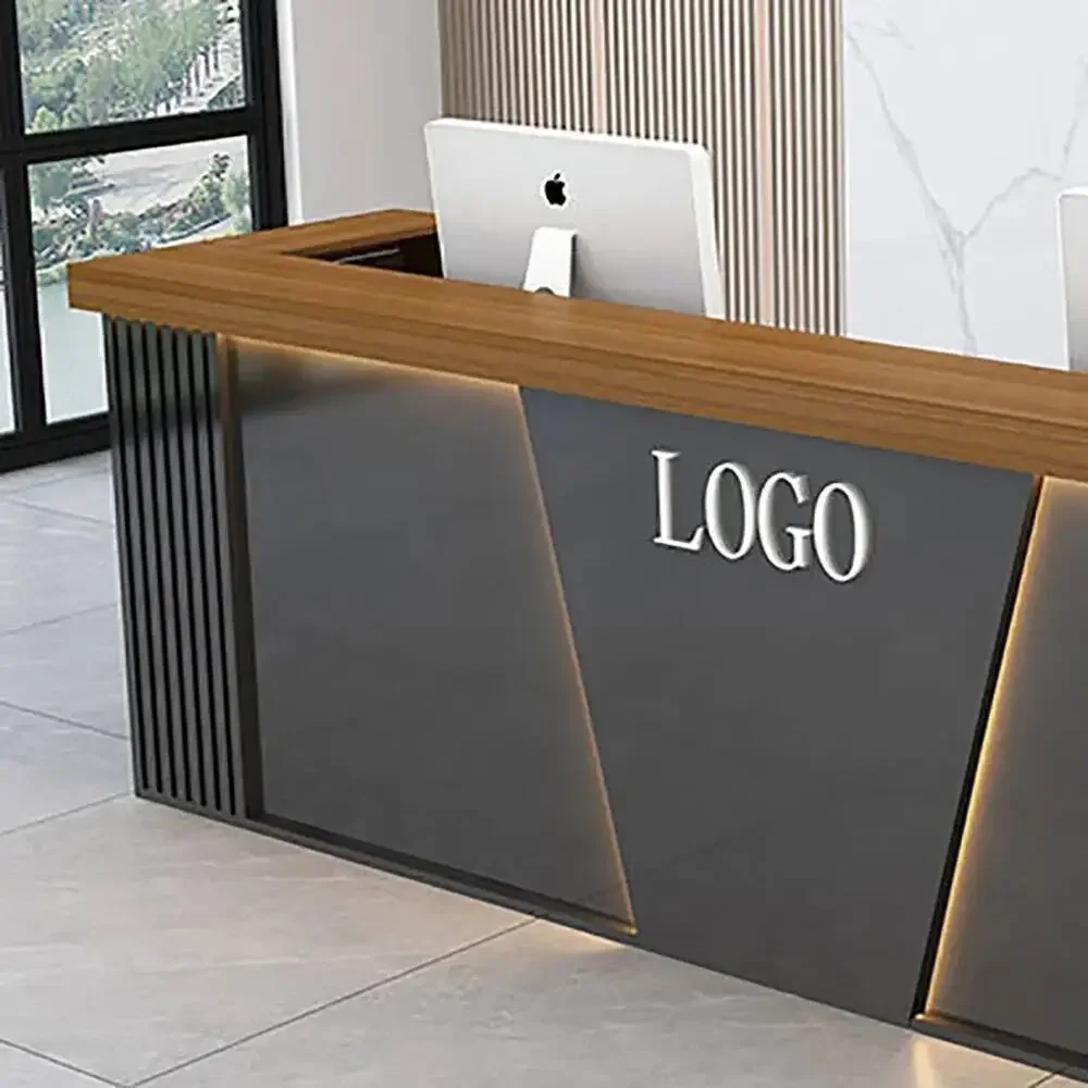 

Fashion Elegant Bar Counter Modern Glamour Cabinet Simple Delicacy Reception Desks Nordic Unique Mostrador Commercial Furniture