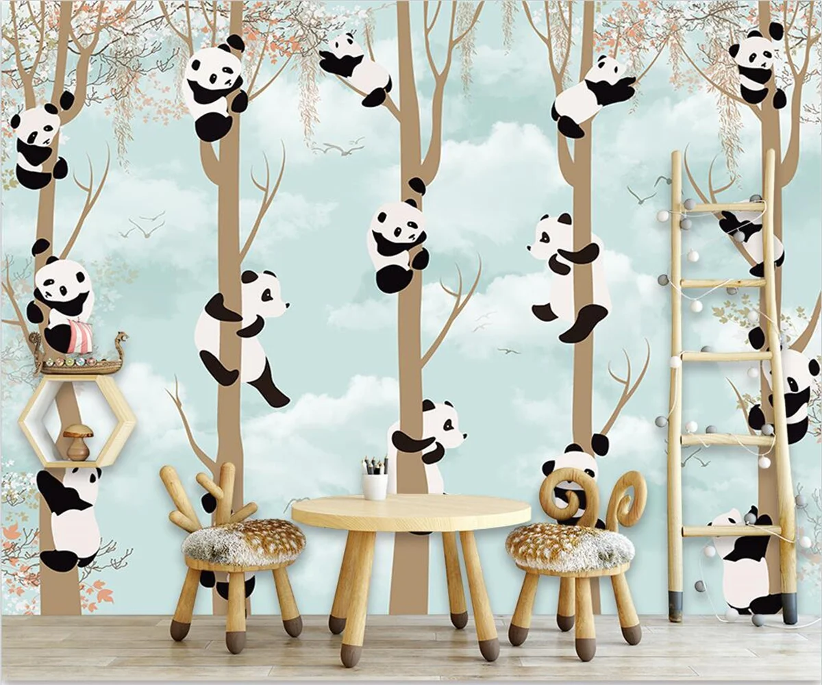 

custom size photo wallpaper high quality wallpaper cartoon animal forest large mural 3d wallpaper living room papel de parede