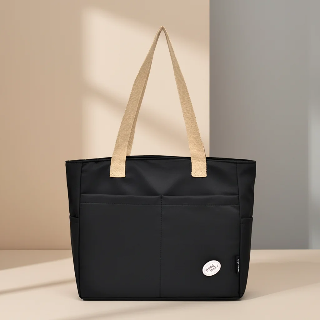 

Большая вместительная сумка-тоут из ткани Оксфорд для женщин, для путешествий и поездок на работу, прочная и легкая сумка-тоут