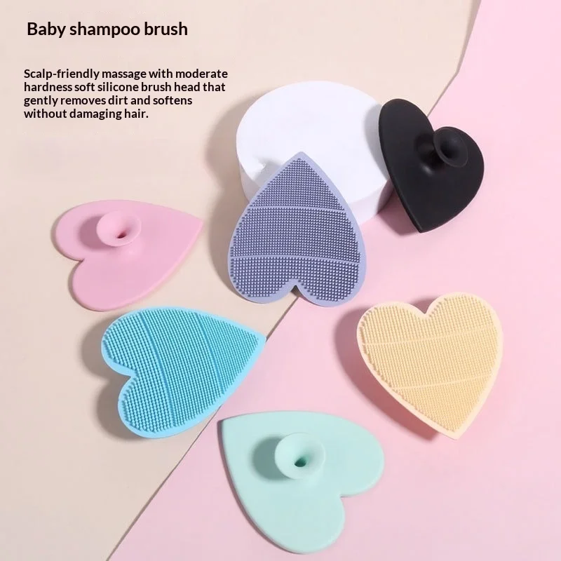 

Силиконовая щетка для мытья головы в форме сердца – успокаивает кожу головы, одновременно мягко удаляя загрязнения, идеально подходит для купания младенцев и мытья волос.