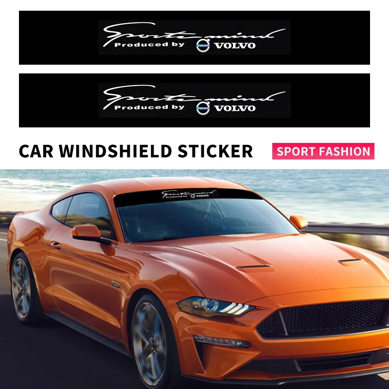 

Car Front Windshield Stickers Auto Decorative Decals For Volvo Xc60 Xc90 V40 V60 S60 V50 V90 S80 C40 XC40 V70 XC70 C30 C70 T5 T6