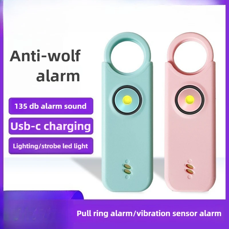 

Outdoor Emergency Alarm, 135dB Sound & Blinding Flashlight, Rechargeable for Personal Protection, New Arrival Safety Gift