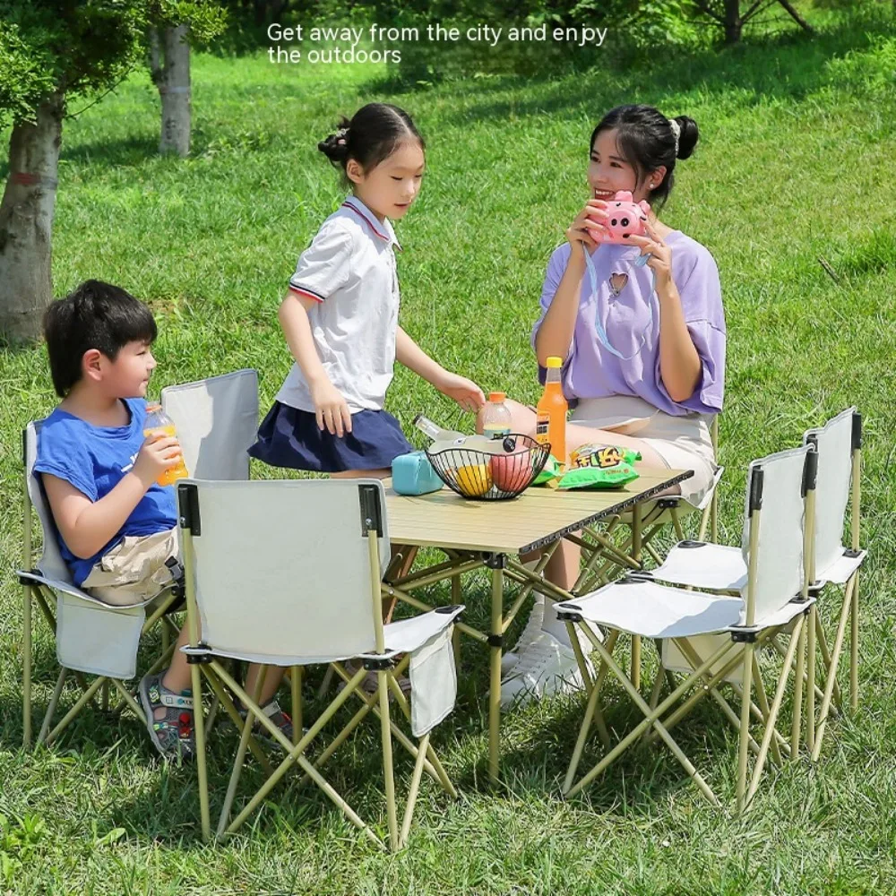 Portable Folding Camping Table And Chair Set Folding Card Table And Chair Set Barbecue Camping Oversized Picnic Table And Chair