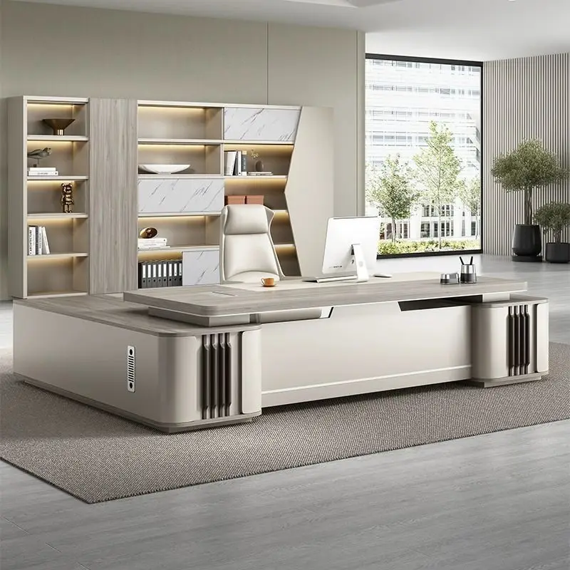 File Cabinet Office Bookcase Storage Wooden High Cabinet with Lock