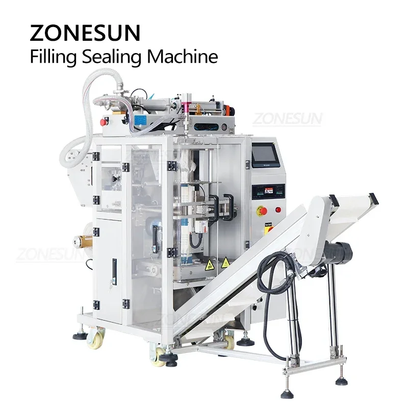 ZONESUN ZS-GFYT320 Macchina automatica per il riempimento di sacchetti liquidi con stampa della data Macchina confezionatrice multifunzione
