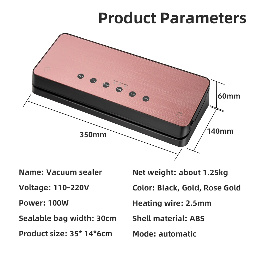 진공포장기, 진공 씰러, 자동 진공 포장 기계, 주방 수납 가방 상업용 진공 식품 밀봉 장치, 300mm 탈가스기, 실링기