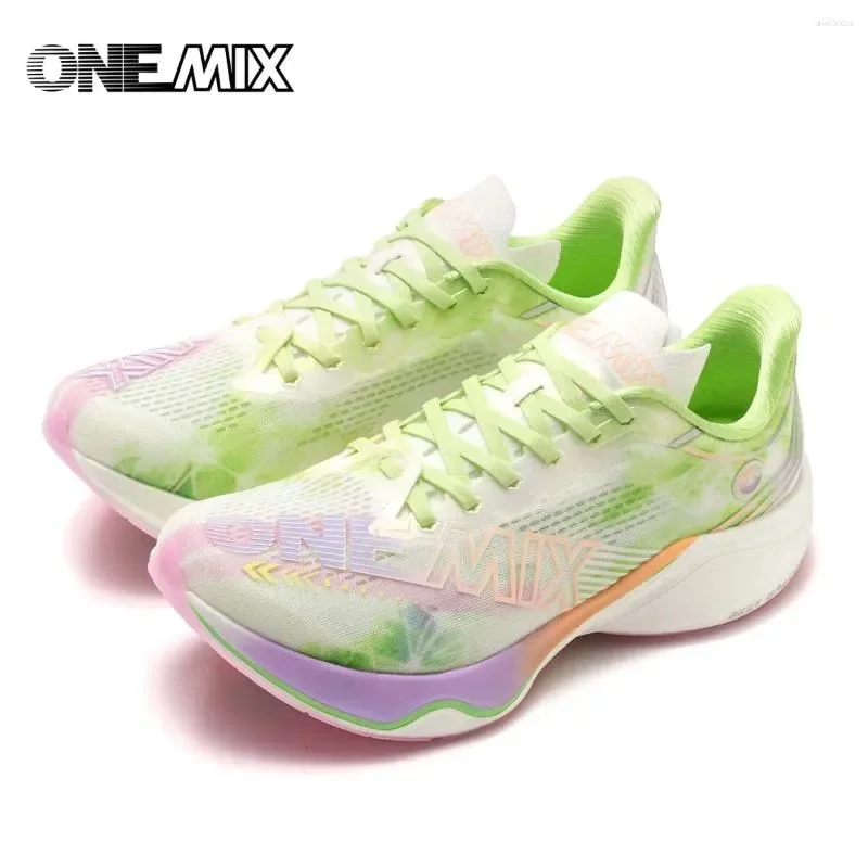 Casual Shoes ONEMIX Nylon Carbon Plate Racing Running Training Men Full-length Absorption Sports Walking Sneakers