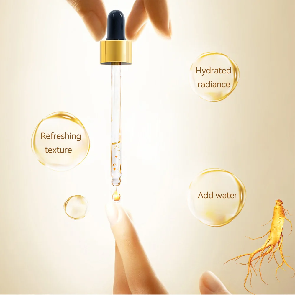 Ginseng Essence Polypeptide Essential Oil Gold Polypeptide Smoothes Wrinkles Essence Tighten Loose Skinreduce Fine Lines