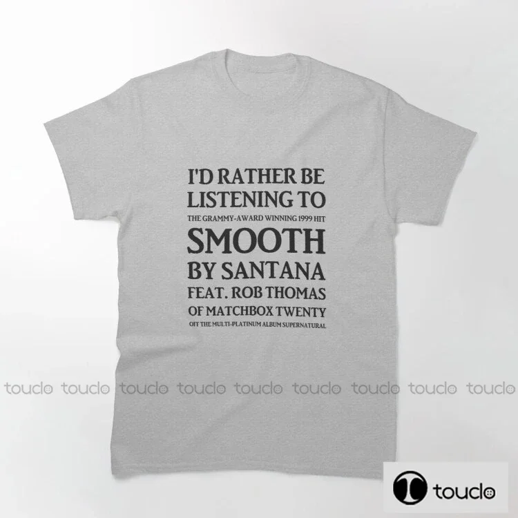 New I D Rather Be Listening To Smooth Mens T Shirts Fashion T Shirt O Neck Short Sleeved T-Shirt Summer Tshir