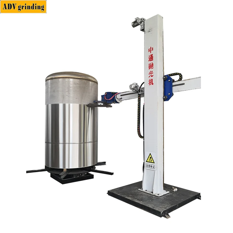 Industrial Automatic Aluminum Wheel Dish End Tank Grinding Polishing Machine