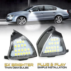 2Pcs Canbus Led Under Side Mirror Puddle Light Module For VW Golf 5 GTI MK5 MKV Passat B6 CC Eos Golf 5 6 Variant Sharan MK2 7N