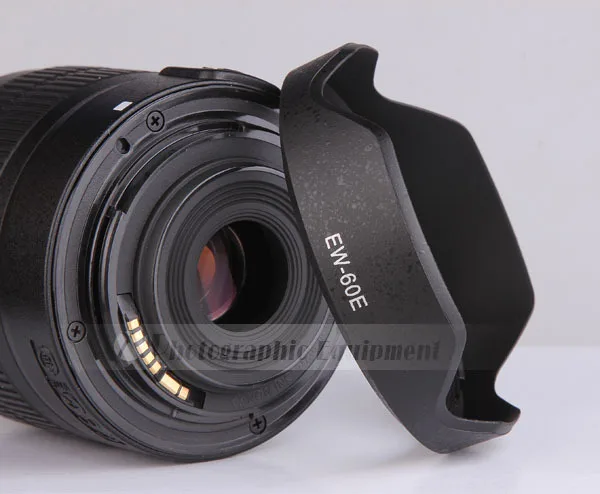 Camera Lens Hood EW60E for Canon EOS M M2 M3 M5 M6 M50 with EF-M 11-22mm f/4-5.6 IS STM 55mm Lens Accessories